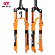 Bolany 26 27.5 29 Inch 32 HL RL100mm Bike Fork MTB Bicycle Fork Magnesium Alloy Air Suspension Lockout MTB Bicycle Accessories