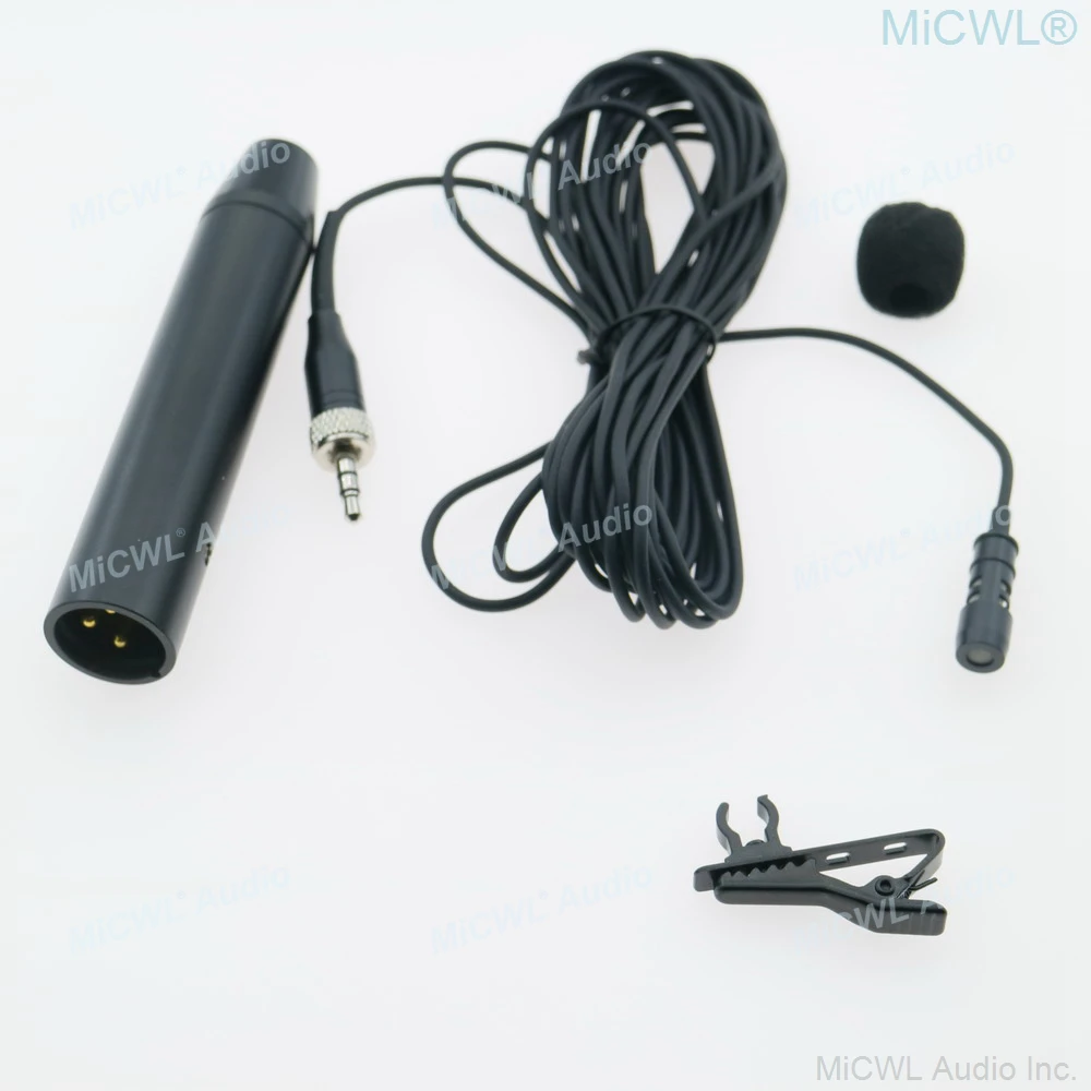 Microfone de Lapela Microfone de Lapela de 10m para Sennheiser ew sem Fio com Adaptador de 3.5mm para 3 Micwl Phantom Power de 10m para Sennheiser Pinos r8 Xlr - Image 3