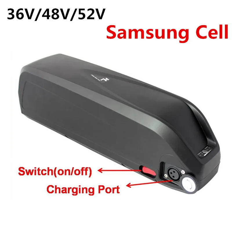 

36V 48V 10ah 13Ah 15ah 18ah 21ah New Hailong 1-2 Batteria Built in Samsung Cell 500W 750W 1000W E Bike Battery with USB Port