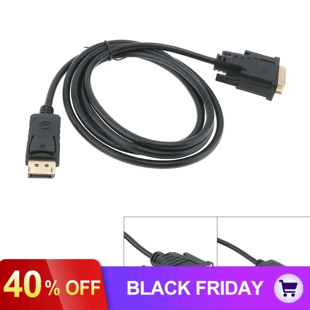 1,8 м 3 в 1 DP Displayport to DVI кабель 24+ 1 конверсионная линия подходит для hp/DEL L/lenovo/ноутбука/ПК