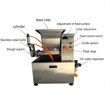 

round dough making machine food grade stainless steel commercial dough cutting machine