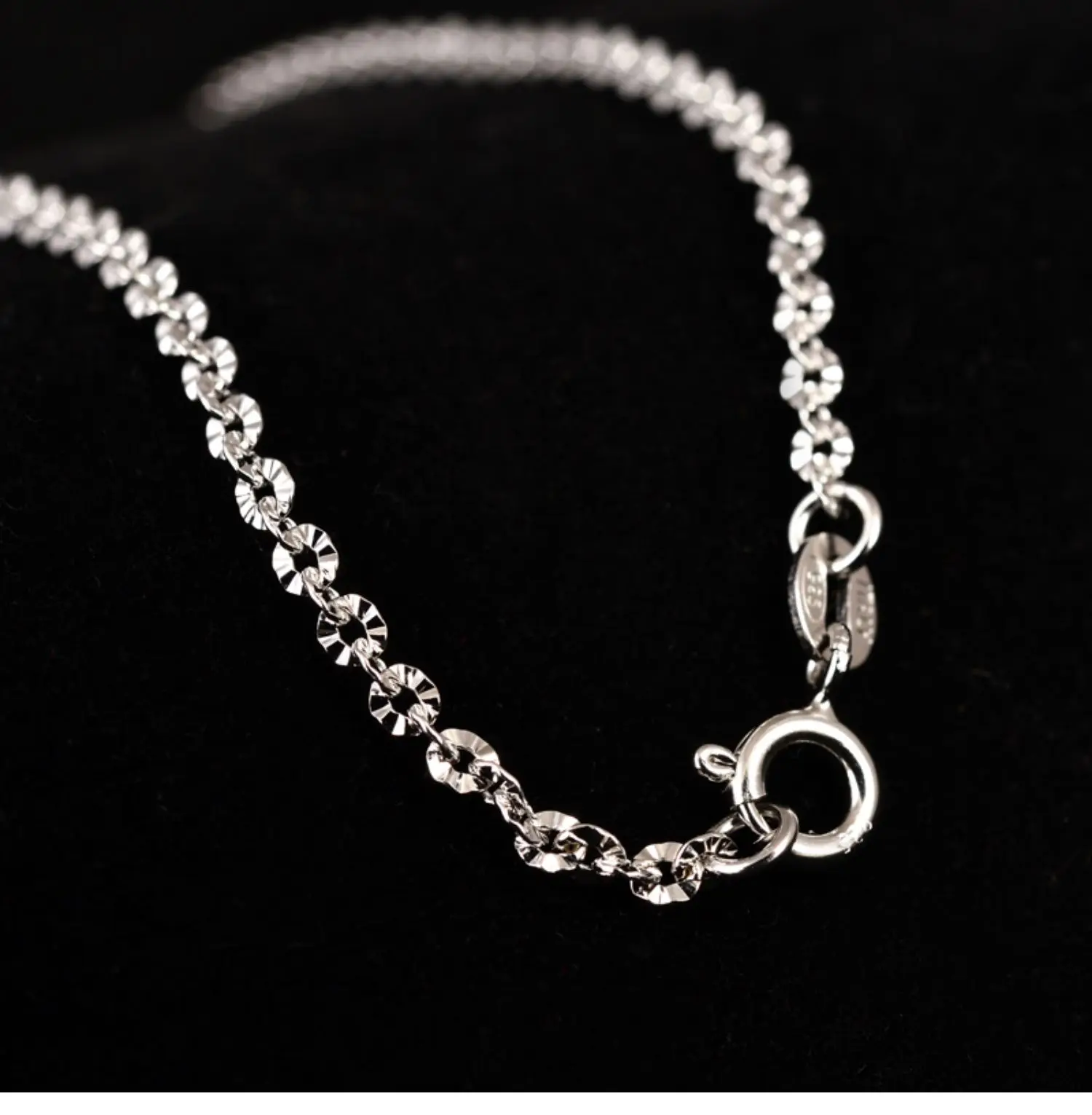 Hba4dc82cbf344cb4b3484a1523e6432bs 925 Sterling Silver Rose Gold Platinum Color O-chain Long 40, 45, 50, 60, 70, 80cm Wide 2.5, 3mm Shine Necklace Fashion Gift Mallzona