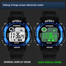 Montre numérique Led pour enfants, chronomètre multifonction, étanche, pour garçons, Sport de plein air
