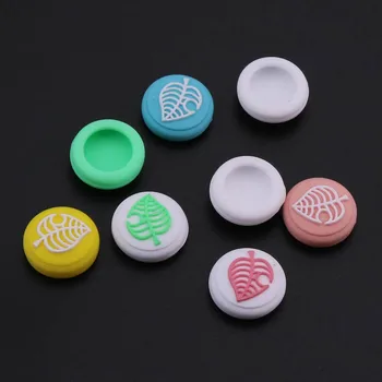 

100pcs Leaf Pattern Silicone Thumb Stick Grip Cap Joystick Cover For Nintendo Switch Lite NS Joy-Con Controller Thumbstick Case