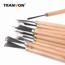 Высокоуглеродистая сталь резьба по дереву долото Инструменты Набор деревообрабатывающий резной нож для поделки, скульптура плотник начинающих и профессионалов