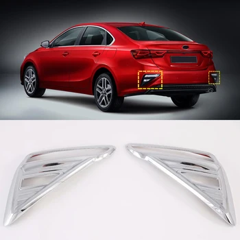 

High flying For Kia K3 2019-2020 ABS Rear Fog Light Lamp Frame Cover Trim For Kia K3 Forte 19-20 2pcs