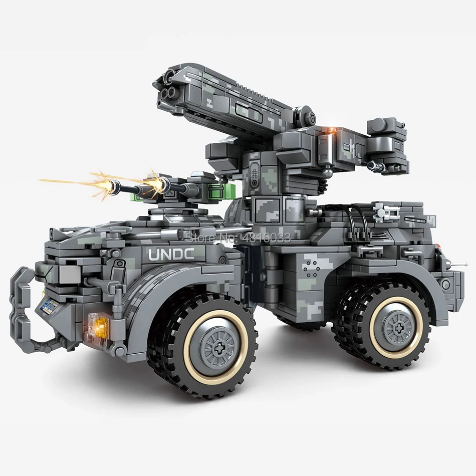 

MOC compatible legoingly Military War Self-propelled Gun Vehicle Minifigs SWAT Super Police Figures Building Blocks Kids Toys
