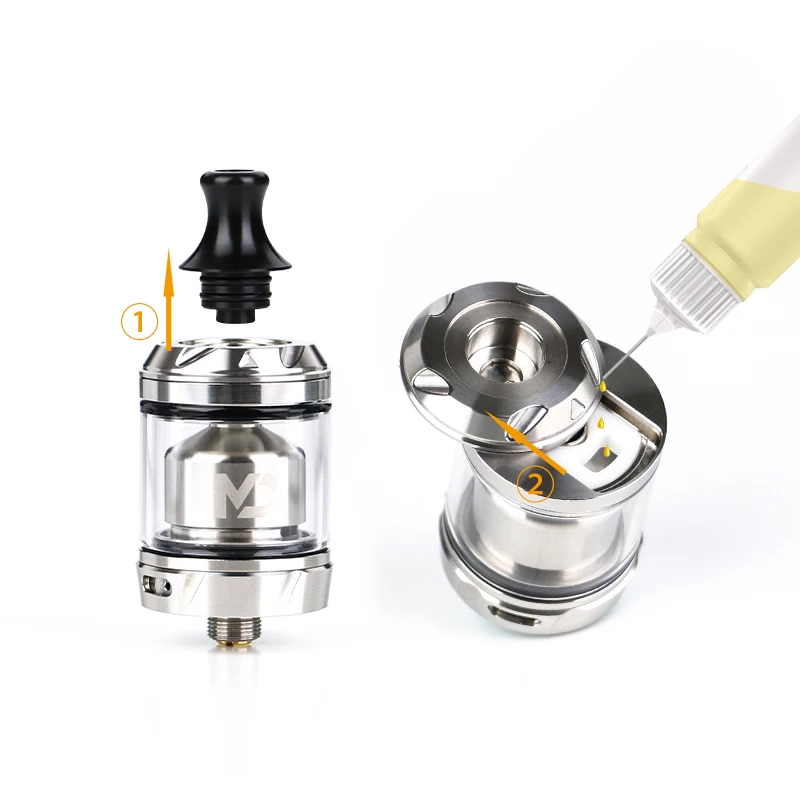 Распылитель G-taste Hellvape MD RTA емкостью 2 мл/4 мл и резервуар диаметром 24 мм для MTL и DTL испарителя воздушного потока VS ZEUS X