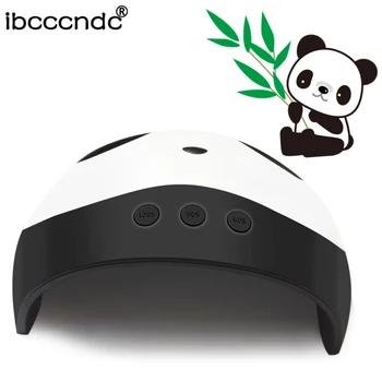 

Ibcccndc 36W/24W Panda Shape Nail Lamps USB LED UV Nail Gel Curing Lamp Dryer Machine Double Light Auto Motion Dryer