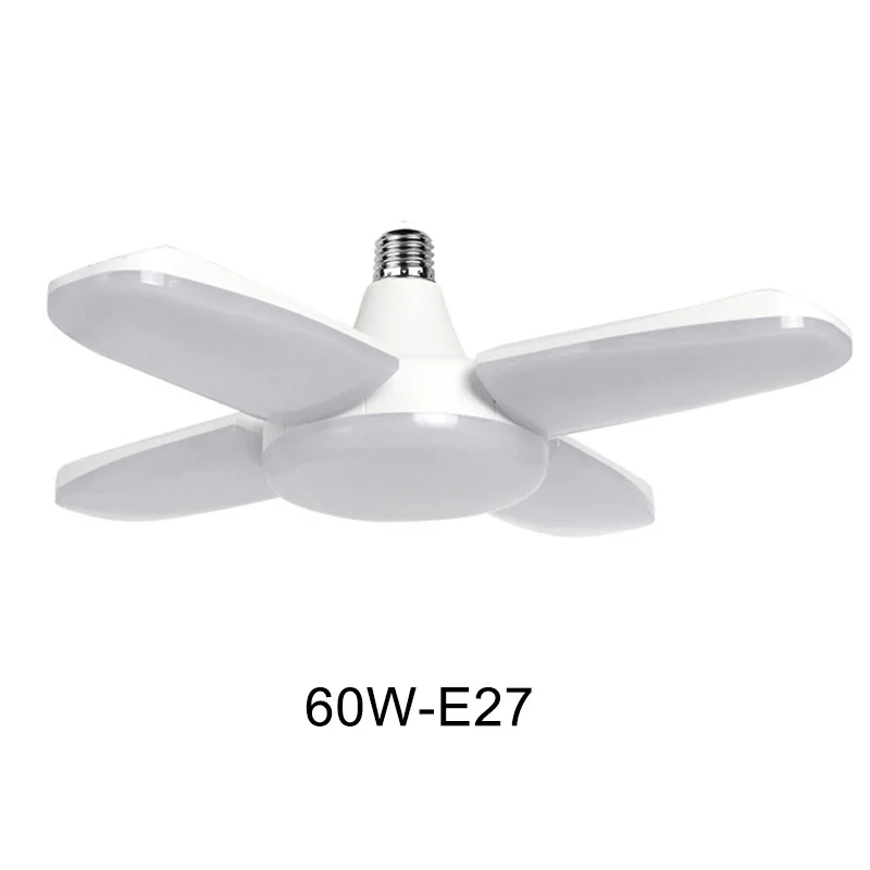 60w-e27 Горячая 60W E27/B22 Светодиодный светильник для гаражного магазина, потолочный светильник, деформируемая лампа NDS66 - Цвет лезвия: 60w-e27