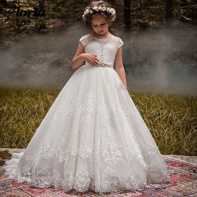 297 2020 New Arrival Flower Girl Dresses For Weddings Vestidos Daminha Girls Lace First Communion Dresses For Girls