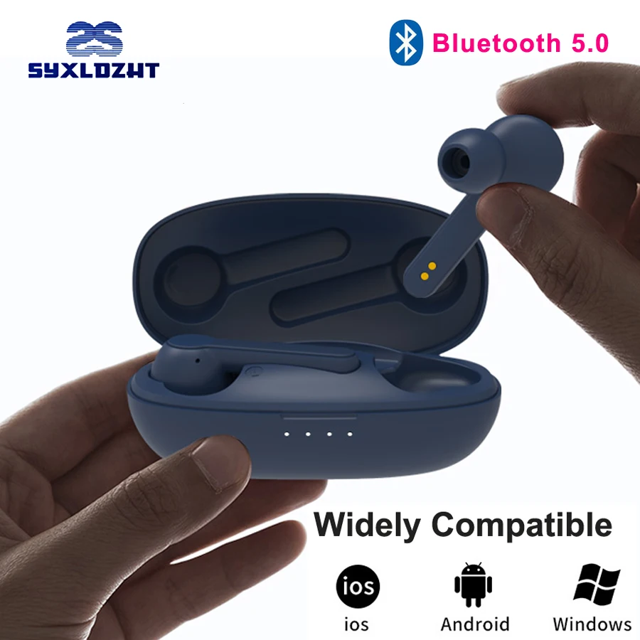 TWS 5 0 Bluetooth наушники беспроводные HiFi 6D бас стерео гарнитура Handsfree Наушники с