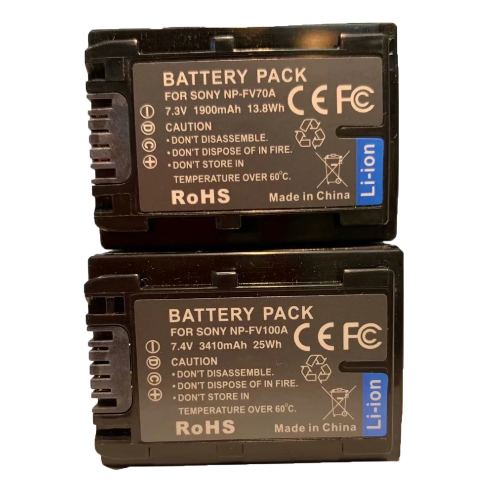 Батарея упаковке с открытыми порами+ Зарядное устройство для sony NP-FV70, NP-FV70A, NP-FV100, NP-FV100A InfoLithium V серии