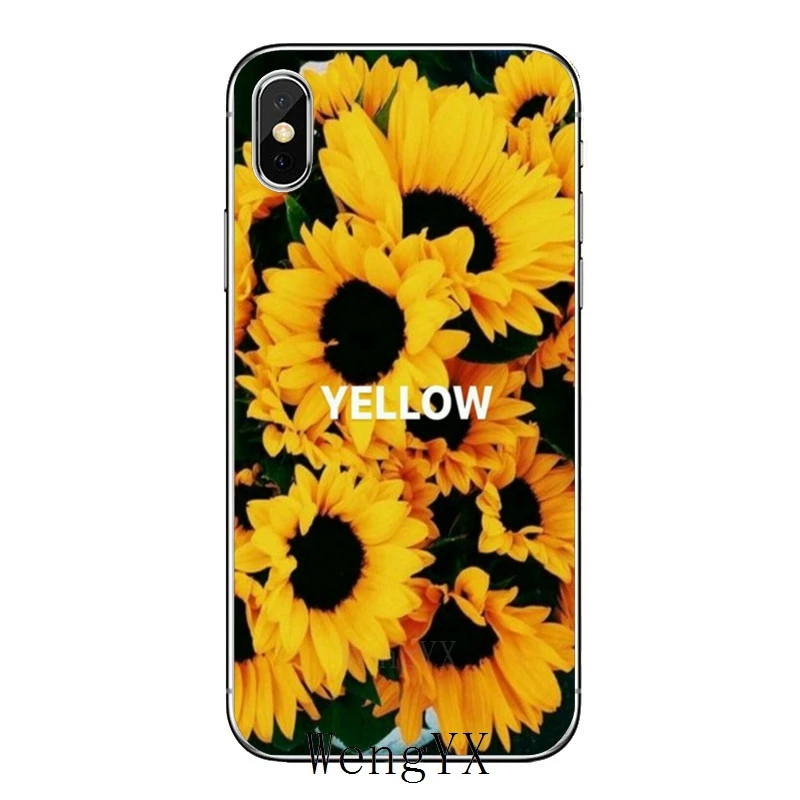 Эстетическое жёлтый Подсолнух для huawei Коврики 20 10 9 P30 P20 P10 P9 pro Lite P Smart плюс прозрачный чехол - Цвет: Sunflower-A-07