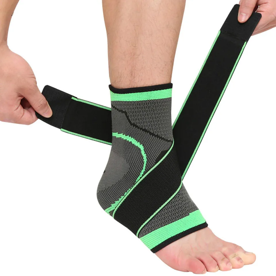 

1PCS Elastic Bandage Support Ankle Protector for Sport Gym Ankle Brace with Strap Belt Achilles Tendon Retainer Foot Guard