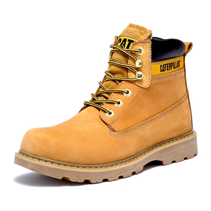 

Martin Boots Men's Full-grain Leather Hight-top Plus-sized Menswear Leather Boot Big Head Worker Boot Women's England Retro Work