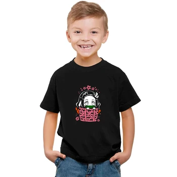 

Children 's T Shirt for Baby Boys Girls Fashion Kimetsu No Yaiba Japanese StyleT Shirts Casual ClothesToddler Baby Camiseta Top