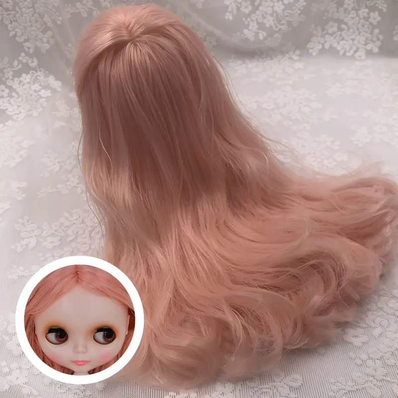 Partial Hairstyle-22 NBL Blyth кукла аксессуары для DIY пользовательские куклы Blyth, Blyth куклы волосы с куполом и головы волосы с челкой и частичная прическа - Цвет: Partial Hairstyle-22