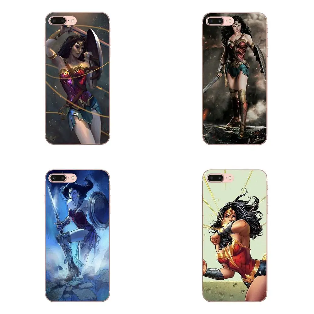 

For Huawei P7 P8 P9 P10 P20 P30 Lite Mini Plus Pro Y9 Prime P Smart Z 2018 2019 TPU Pattern Phone Super Hero Wonder Woman