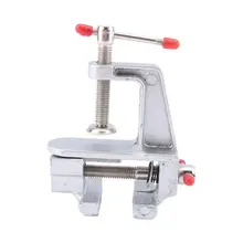 1 шт. 3,5 дюйма алюминиевые микро тиски маленькие плоские плоскогубцы ювелирное хобби плоскогубцы настольная скамейка тиски мини инструмент тиски