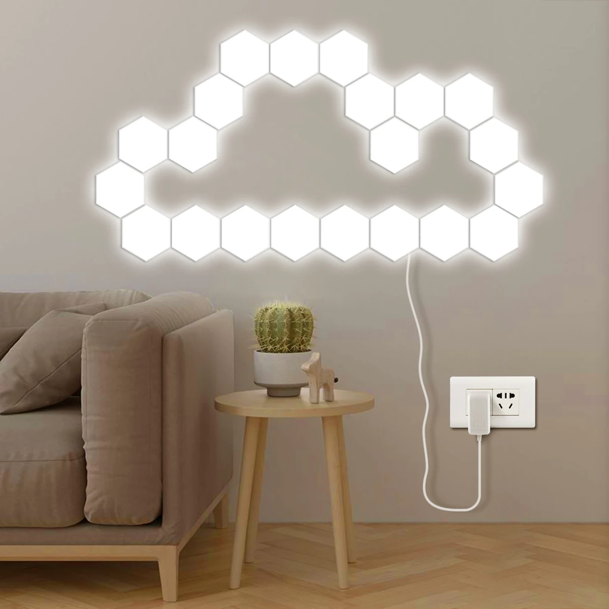 Details about   LED Modular Touch Quantum Hexagonal Magnetic Wall Light Sensor Fixture Bedroom 