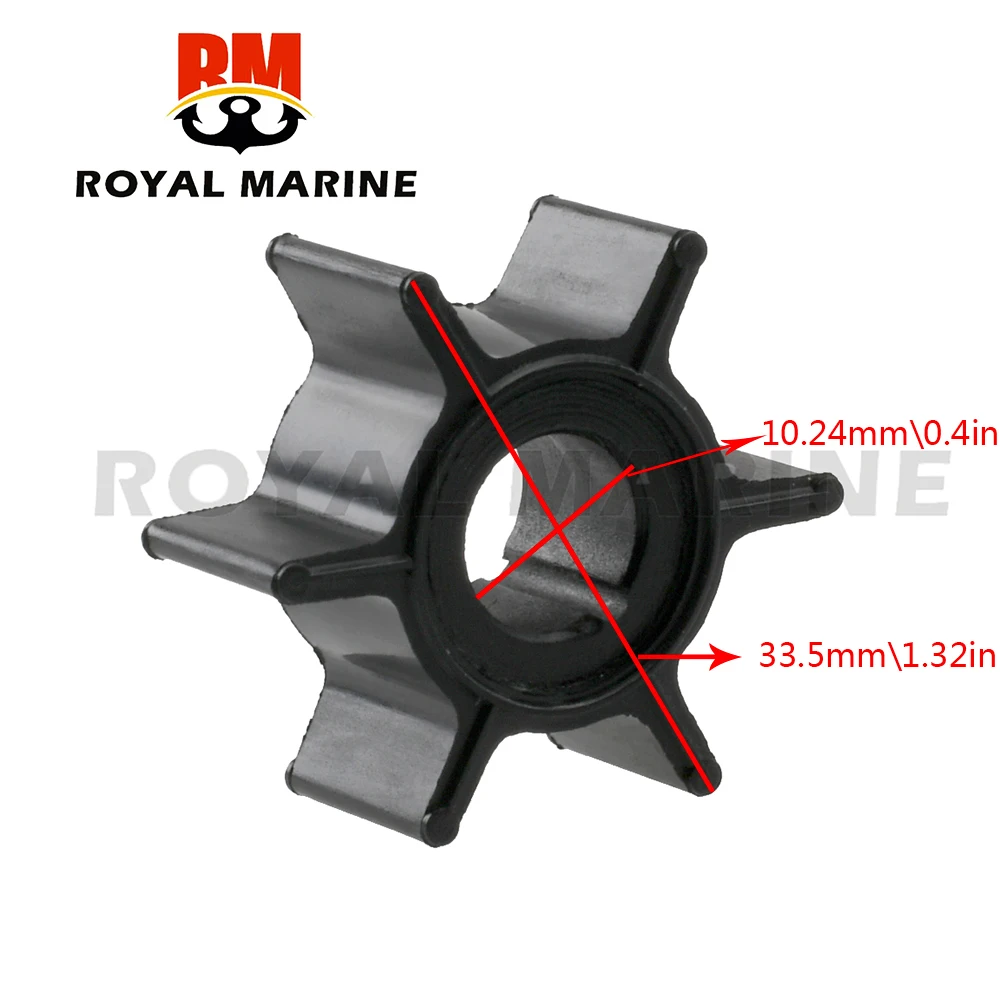 

369-65021 impeller For Tohatsu 4HP 5HP HANKAI 5HP 6HP outboard motor 2 stroke 369-65021-1 Mercury 4HP 5HP 47-16154 369-65021-0