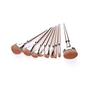 

9 Pieces Makeup Brush Set Beauty Tools Professional Beauty Foundation Powder Concealers Contour Eye Shadows Brush Brushes Set