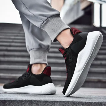 

2020 Mens Shoes Casual Breathable Men Sneakers Mesh Summer Mens Shoes Casual Slip on Black Comfortable Walking Rubber Size 46