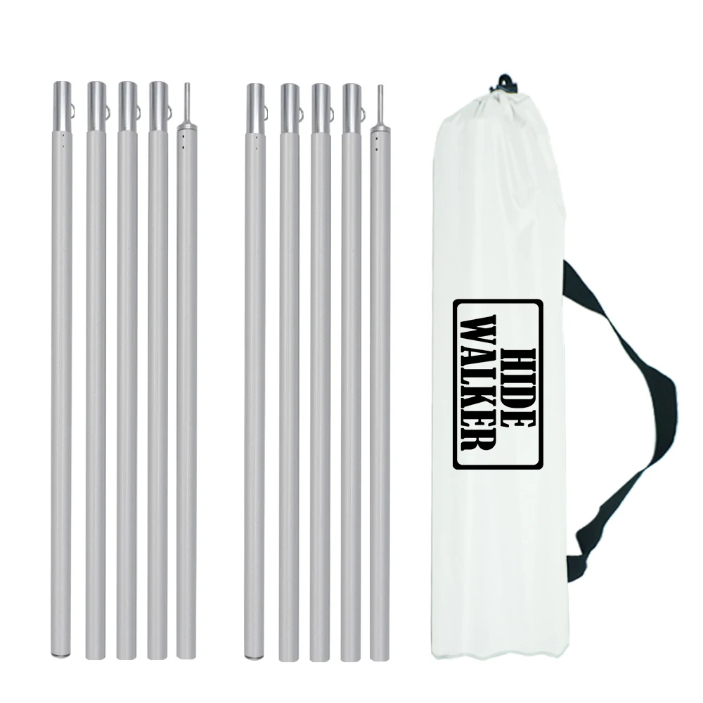 Adjustable Aluminum Awning Pole Tarp Pole with Storage Bag Ultralight