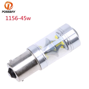 

POSSBAY 1Pcs 45W Car Daytime Running LED Lights Parking Turn Signals Tail Brake Stop Bulbs 9006/9005/1156/1157/P13W/H4/H6/H7/H1
