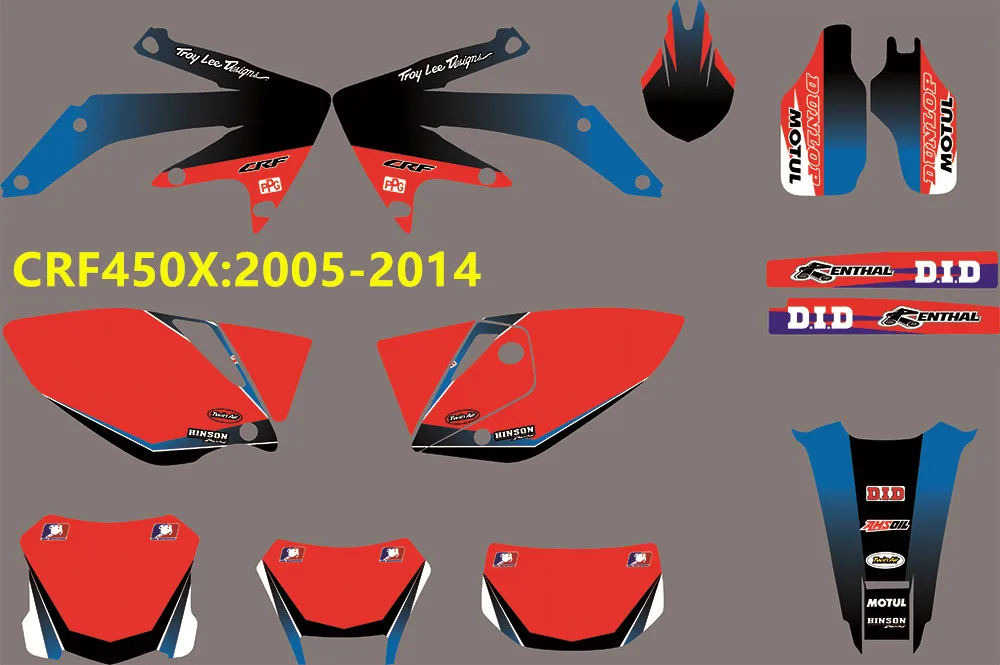 3 м CRF450X 05-14 Стикеры заказанные акрилатовые Графика Стикеры s для Honda CRF450X 2005 06 07 08 2009 2010 2011 2012 13 14