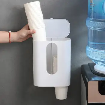 

Water Dispenser Cup Holder Disposable Cup Holder Automatic Cup Storage Rack Cups Container Holder Pull Type Dispenser Shelf