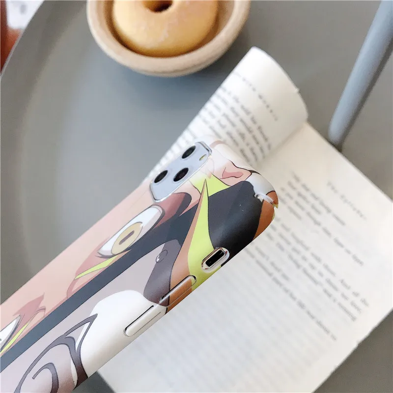Мультяшный Наруто Саске чехол для телефона для iPhone 11 Pro MAX Япония Аниме Жесткий PC чехол для iPhone X XS MAX XR 7 8 Plus Coque