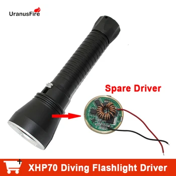 

1PC LED Diving Flaslight Driver 8.4v Powerful Stepless Dimming Driver For XHP70 XHP70.2 LED FlashLight torch Lamp Bulb