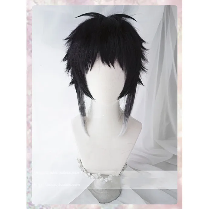 Парик для косплея Ryunosuke Akutagawa из аниме бродячие псы термостойкий коротких