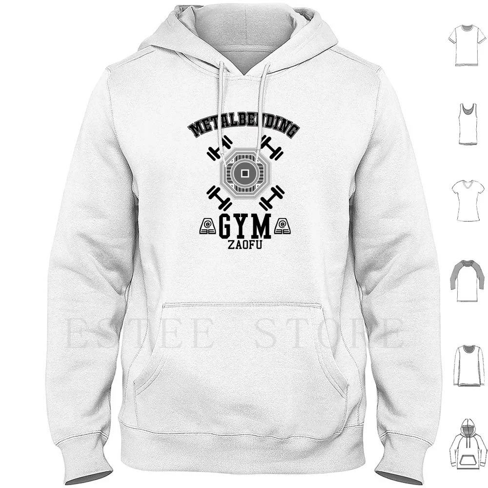 Metalbender Gym 2 Felpe Con Cappuccio Manica Lunga In Metallo L'Ultimo Airbender Aang Legend Arti Marziali Asiatiche Korra Gym Training