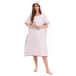 Quick-drying Beach Swimming Towel Double-sided Velvet Bathrobe Cape Adult Super Surfing Absorbent Diving Plain Changing