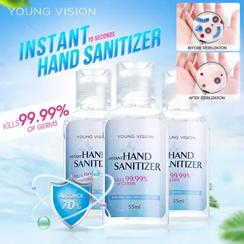

55ml Travel Portable Hand Sanitizer Gel Anti-Bacteria Moisturizing Liquid Disposable No Clean Waterless Antibacterial Hand Gel
