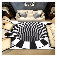 Ковер для гостиной в британском стиле, хлопковый коврик с рисунком, трехмерная картинка, нескользящий коврик