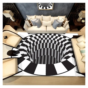 

Living Room Carpet British Style Cotton Pad Printing Pattern Three-dimensional Picture Non-slip Mat