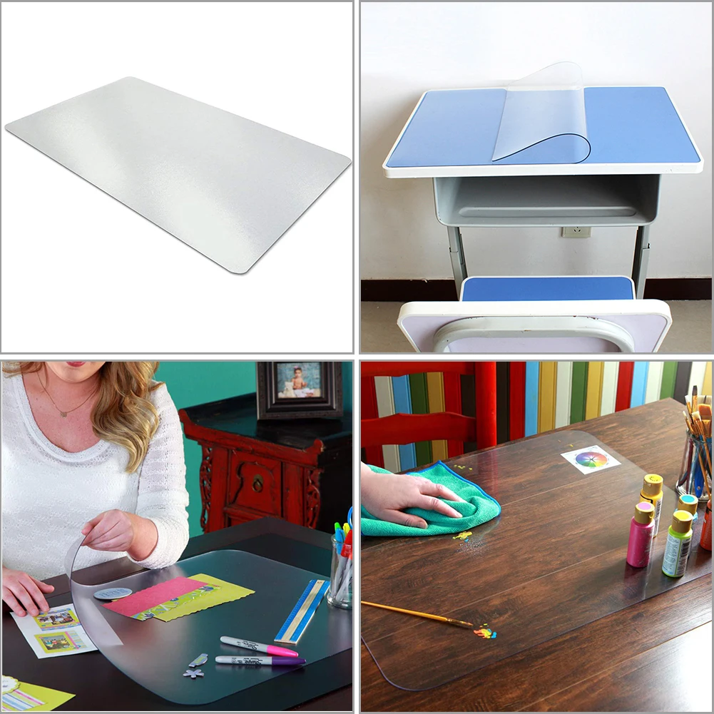 ПВХ прозрачный водонепроницаемый Настольный коврик для детей пазл игрушка