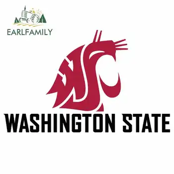

EARLFAMILY 13cm x 8.2cm For Washington State Car Styling Stickers Windshield Decal Vinyl Material Surfboard Occlusion Scratch