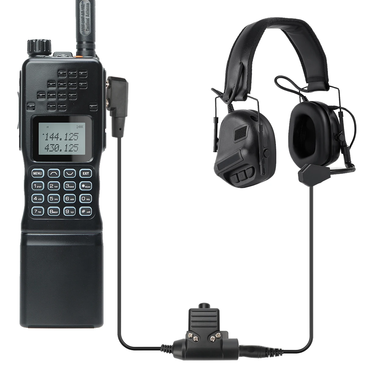 2 way radio Baofeng AR-152 15W Walkie Talkie Tactical Two way Radio with Noise Reduction Sound pickup Headset  Dual Band Radio AN /PRC-152 walkie talkie