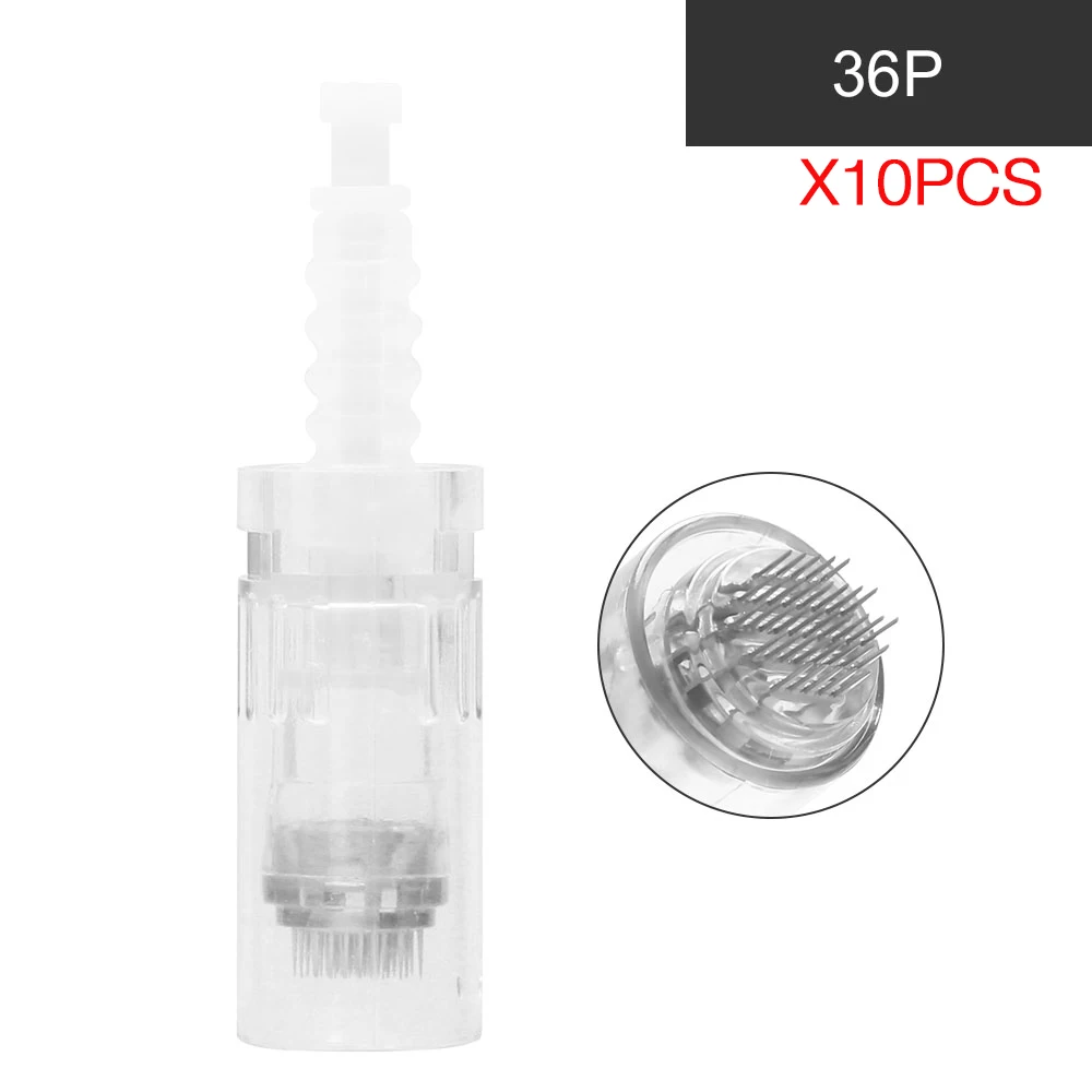 36 Pins Bayonet Dr ручка игольчатый картридж иглы отшелушивающие сужения пор устройство Электрический Микро прокатки Дерма StampTherapy Красота Инструменты - Цвет: 36 Pins