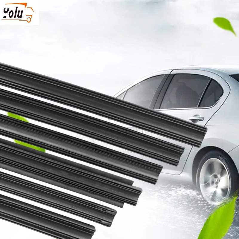 

YOLU Car Vehicle Insert Rubber strip Wiper Blade (Refill) 8mm Soft 14" 16" 17" 18" 19" 20" 21" 22" 24" 26" 28" 1pcs Accessories