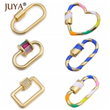 DIY аксессуары для изготовления ювелирных изделий новые трендовые Популярные Висячие цепи замок крючок спиральные Застежки DIY Ожерелье Браслеты Ручной Работы