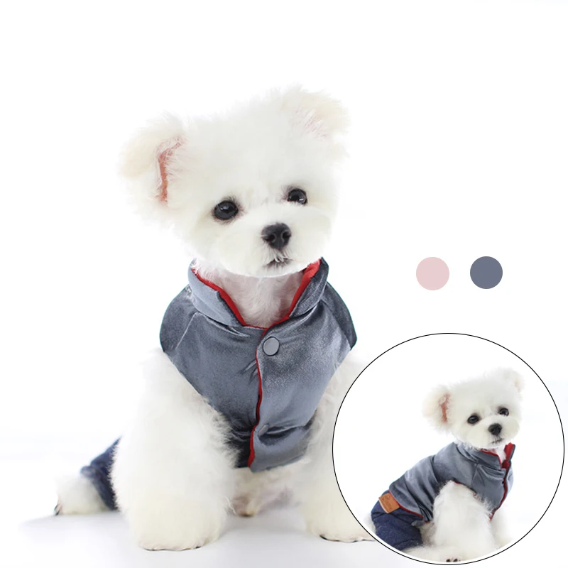 

Winter Warm Dog Clothes for Small Dogs Outdoor Windproof Cotton Vest Pet Jacket Yorkie Clothing Hoodies Dog Costume Thicken