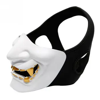 

Reusable TPU Devil Grimace Prop Half Cosplay Costume Adults Halloween Face Cover Party Decoration Horror Screaming Grimace
