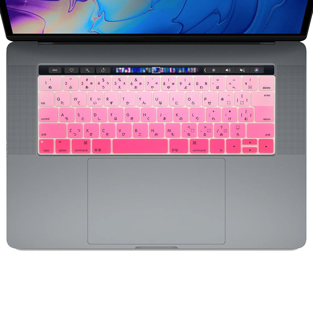 Японская силиконовая крышка клавиатуры для Macbook New Pro 1" 15 дюймов с touchbar A2159 A1706 a1707a1989a90 защитная пленка JP key