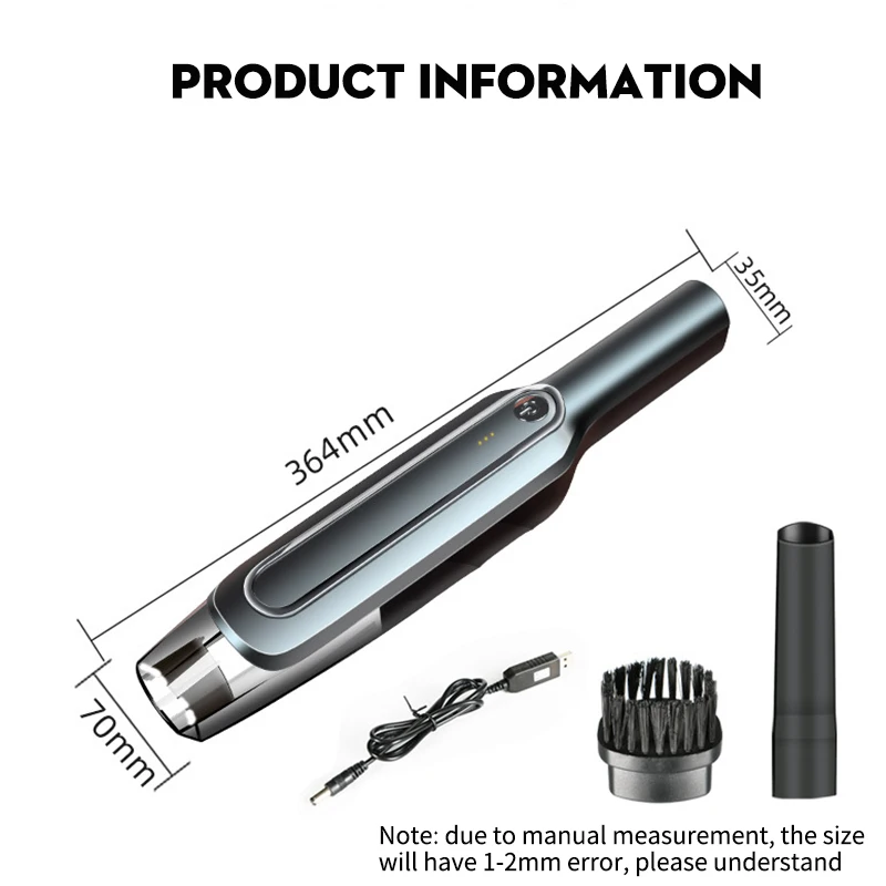 20000Pa 200W Handheld Wireless Car Vacuum Cleaner Powerful Cyclone Suction Cordless Wet Dry Car Home Vacuum Cleaner 4000mAh